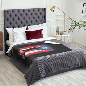Puerto Rico Flag Baseball Throw Blanket Cool Distressed Jersey Gift Boricua Boys TS10 Print Your Wear