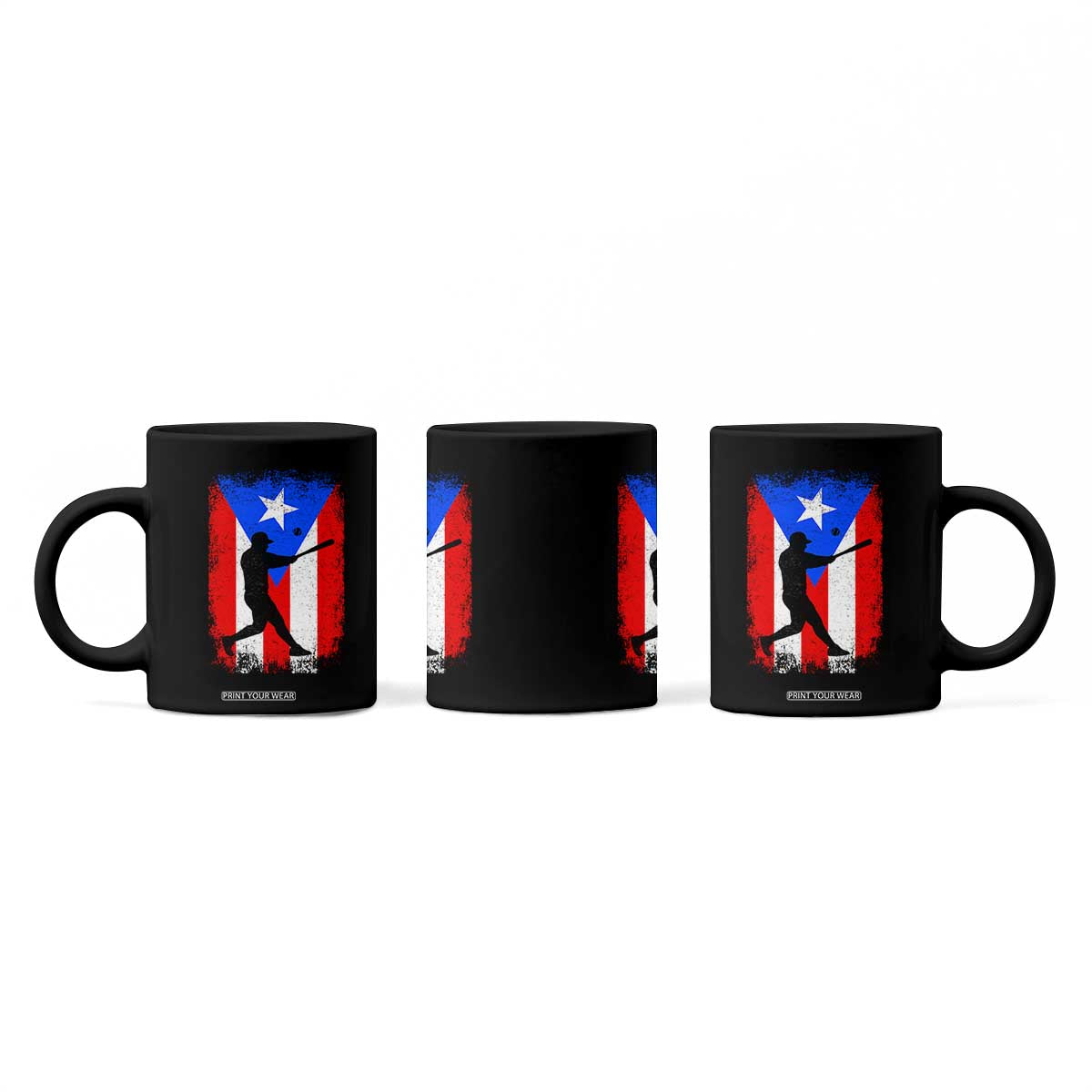 Puerto Rico Flag Baseball Coffee Mug Cool Distressed Jersey Gift Boricua Boys TS10 Print Your Wear