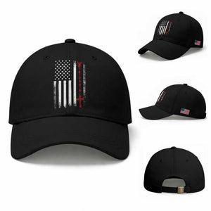 American Flag Rosary Catholic Cross Baseball Cap TS10 Baseball Cap Universal Fit Black Print Your Wear
