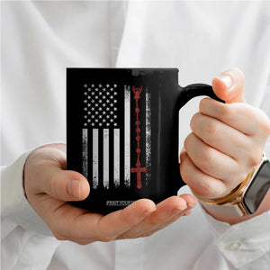 American Flag Rosary Catholic Cross Coffee Mug TS10 Print Your Wear