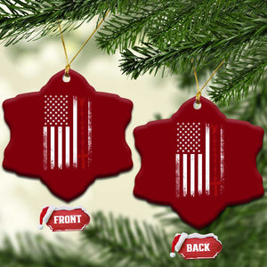 American Flag Rosary Catholic Cross Ceramic Ornament TS10 Print Your Wear