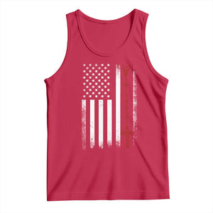 American Flag Rosary Catholic Cross Tank Top TS10 Red Print Your Wear