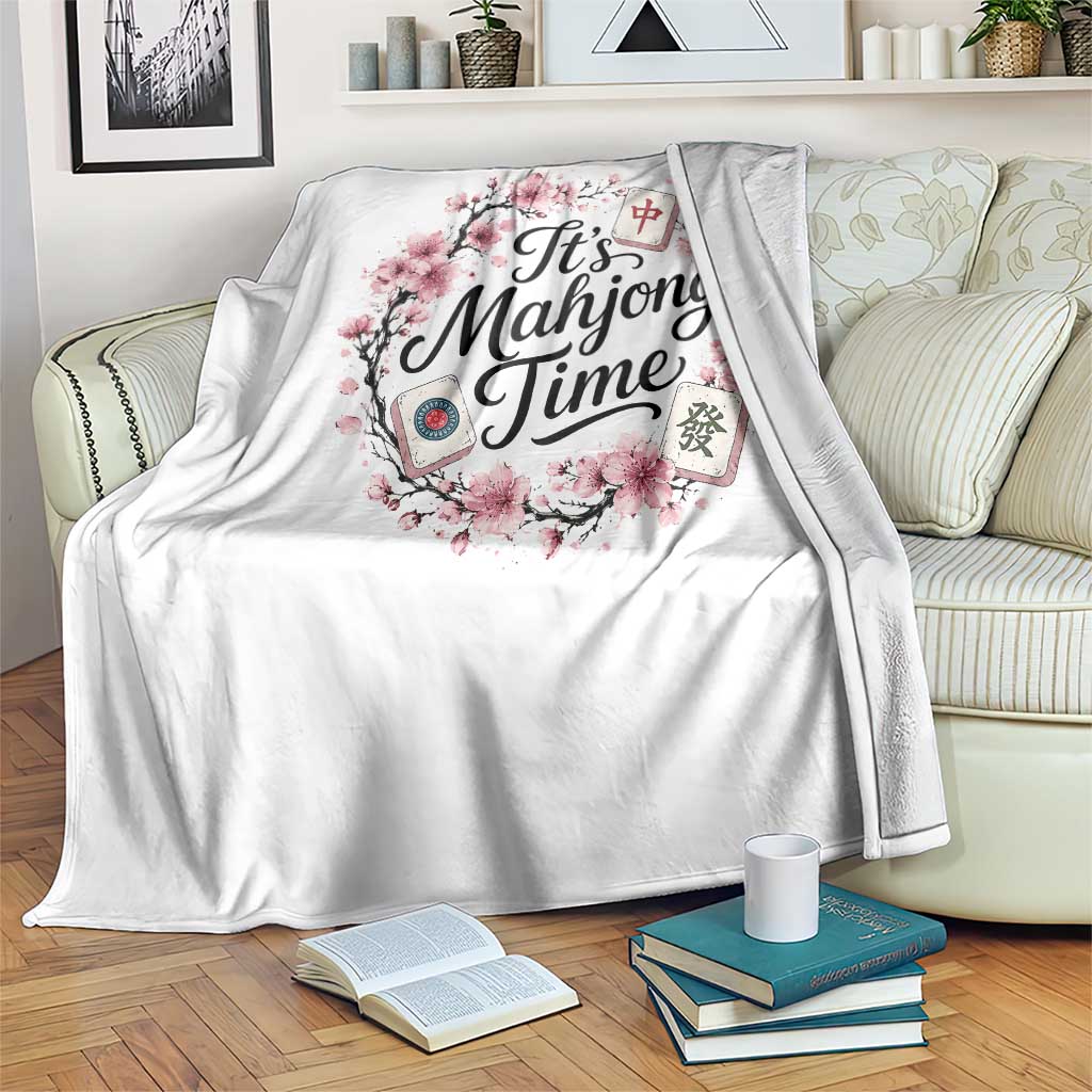 Mahjong Throw Blanket Floral Mah Jongg TS10 Print Your Wear