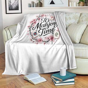 Mahjong Throw Blanket Floral Mah Jongg TS10 Print Your Wear