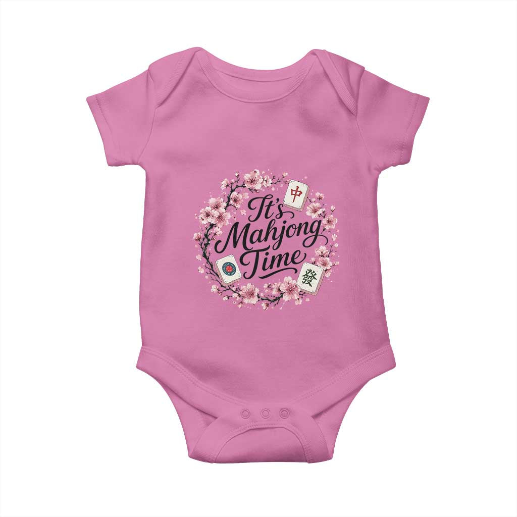 Mahjong Baby Onesie Floral Mah Jongg TS10 Azalea Print Your Wear