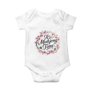 Mahjong Baby Onesie Floral Mah Jongg TS10 White Print Your Wear
