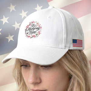 Mahjong Baseball Cap Floral Mah Jongg TS10 Print Your Wear