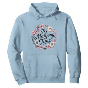 Mahjong Hoodie Floral Mah Jongg TS10 Light Blue Print Your Wear