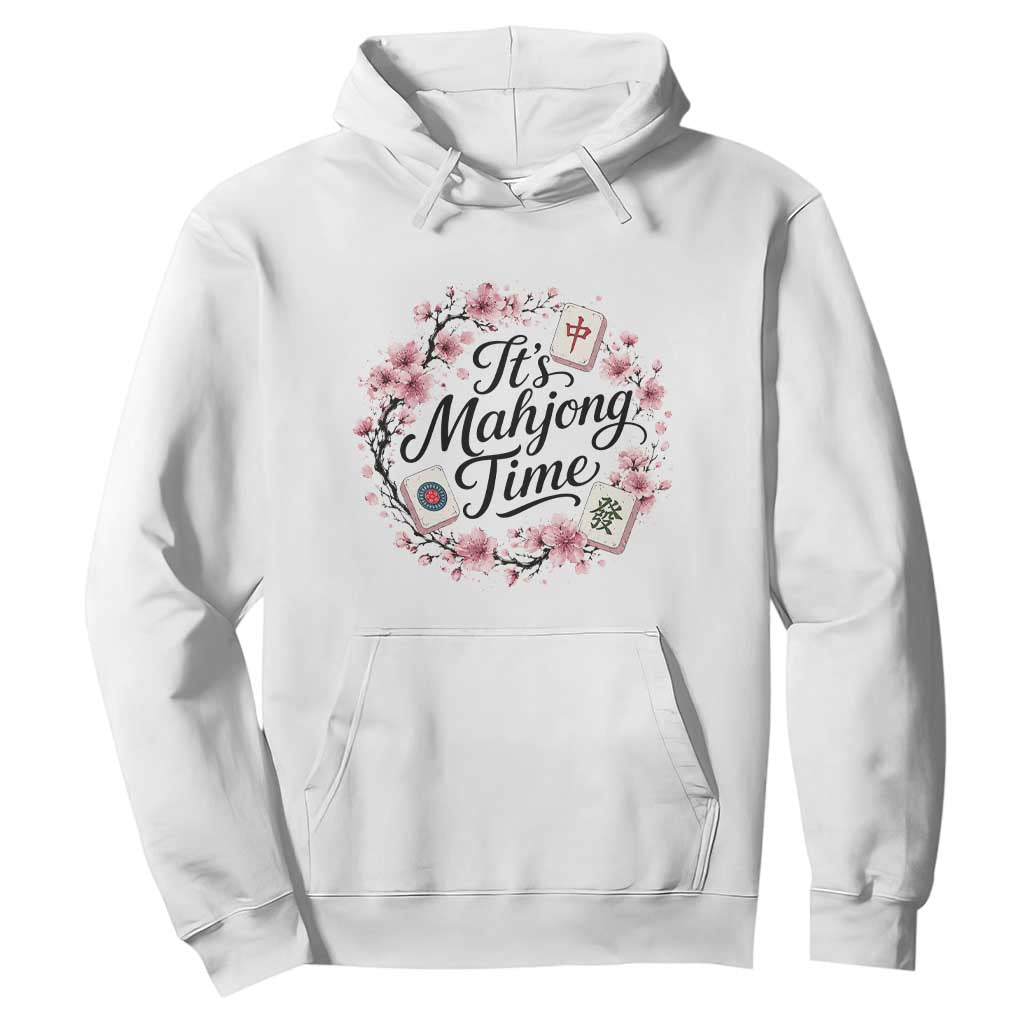 Mahjong Hoodie Floral Mah Jongg TS10 White Print Your Wear