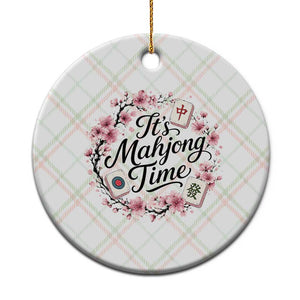 Mahjong Ceramic Ornament Floral Mah Jongg TS10 1pc Christmas Plaid Print Your Wear