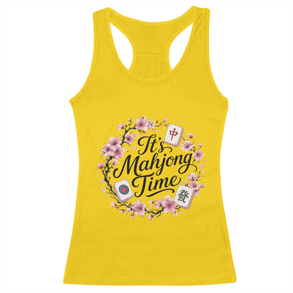Mahjong Racerback Tank Top Floral Mah Jongg TS10 Daisy Print Your Wear