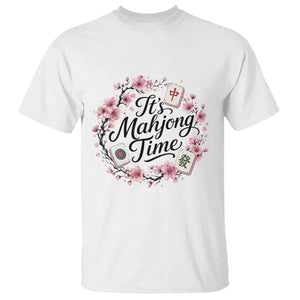 Mahjong T Shirt Floral Mah Jongg TS10 White Print Your Wear