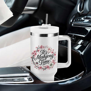 Mahjong Tumbler With Handle Floral Mah Jongg TS10 Print Your Wear