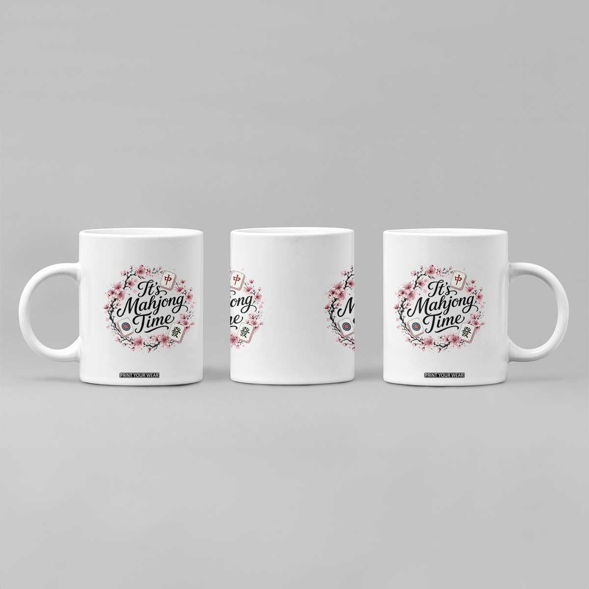Mahjong Coffee Mug Floral Mah Jongg TS10 Print Your Wear