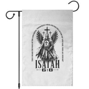 Here Am I Send Me Isaiah 6 8 Catholic Knight Templar Crusader Faith Garden Flag TS10 White Print Your Wear