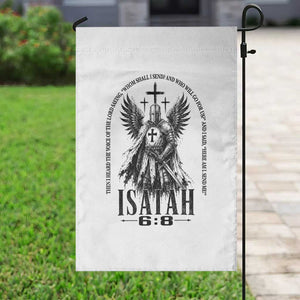 Here Am I Send Me Isaiah 6 8 Catholic Knight Templar Crusader Faith Garden Flag TS10 Print Your Wear
