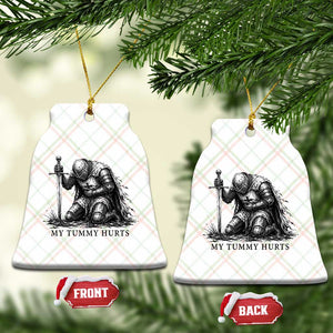 Tummy Hurts Funny Medieval Knight Ceramic Ornament Dark Fantasy Meme TS10 Print Your Wear