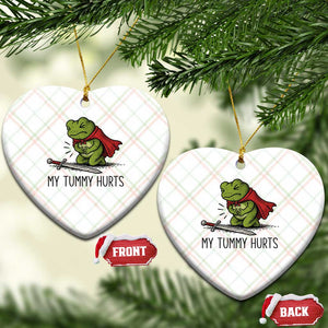 Tummy Hurts Funny Medieval Frog Ceramic Ornament Dark Fantasy Meme TS10 Print Your Wear