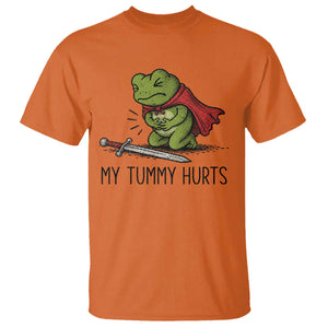 Tummy Hurts Funny Medieval Frog T Shirt Dark Fantasy Meme TS10 Orange Print Your Wear