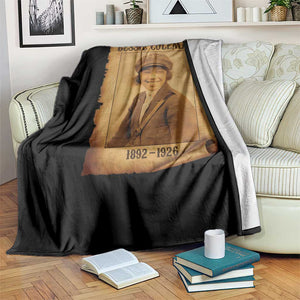 Bessie Coleman First African American Female Pilot Throw Blanket Black History TS10 Print Your Wear
