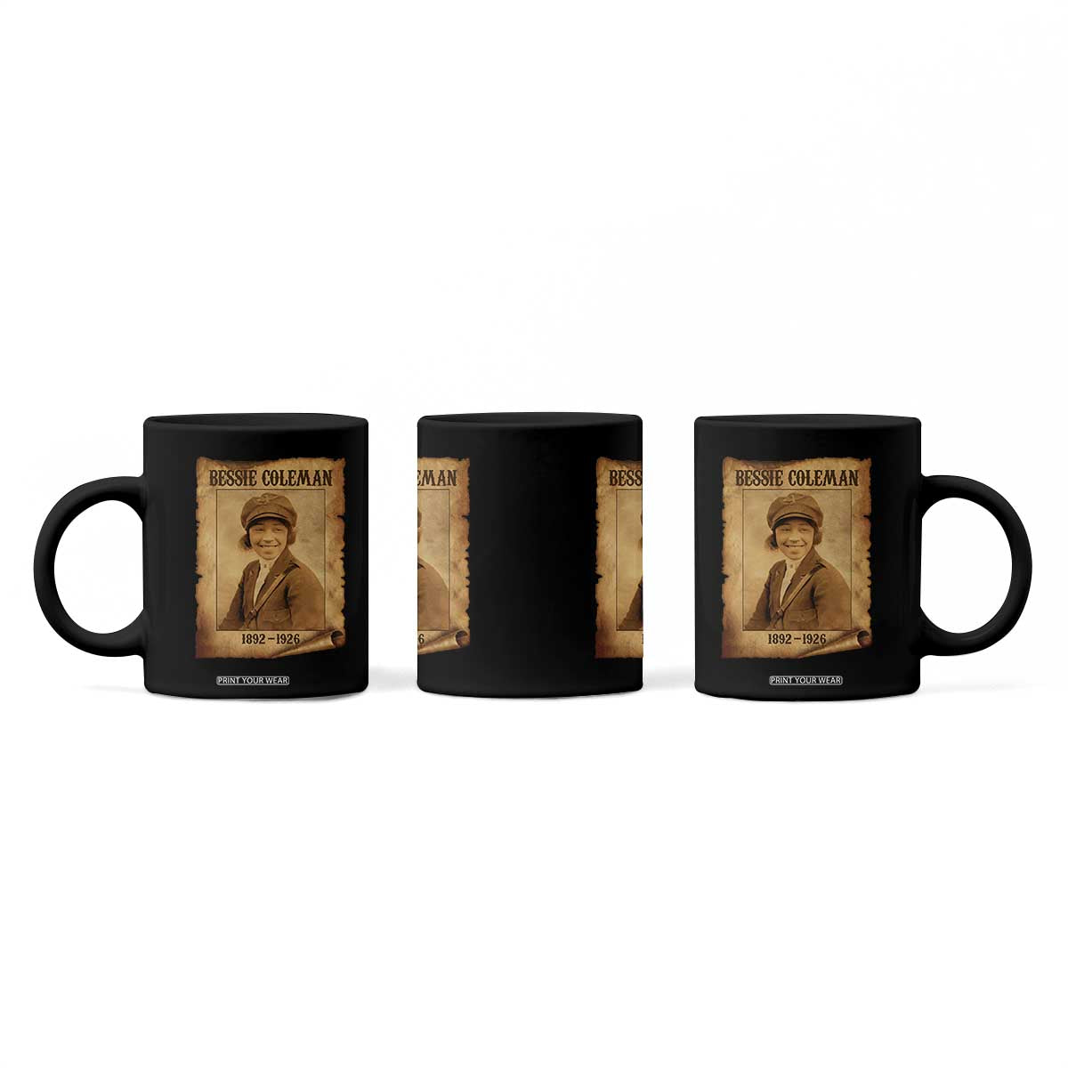 Bessie Coleman First African American Female Pilot Coffee Mug Black History TS10 Print Your Wear