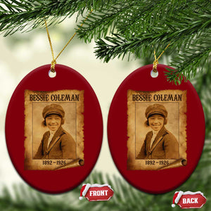 Bessie Coleman First African American Female Pilot Ceramic Ornament Black History TS10 Print Your Wear