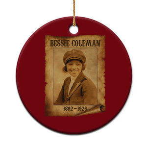 Bessie Coleman First African American Female Pilot Ceramic Ornament Black History TS10 1pc Red Print Your Wear