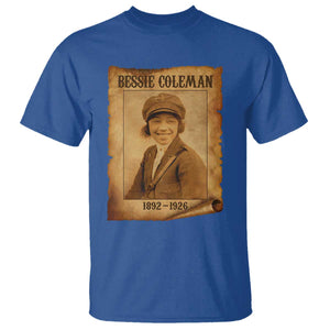 Bessie Coleman First African American Female Pilot T Shirt Black History TS10 Royal Blue Print Your Wear