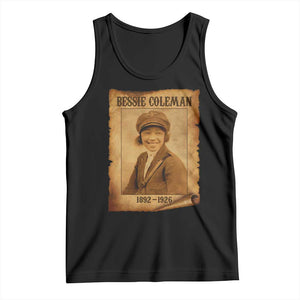 Bessie Coleman First African American Female Pilot Tank Top Black History TS10 Black Print Your Wear
