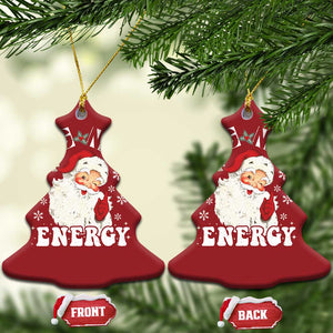 Santa Christmas Ornament Big Nick Energy TS10 Christmas Tree Red Print Your Wear