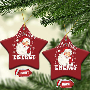 Santa Christmas Ornament Big Nick Energy TS10 Star Red Print Your Wear