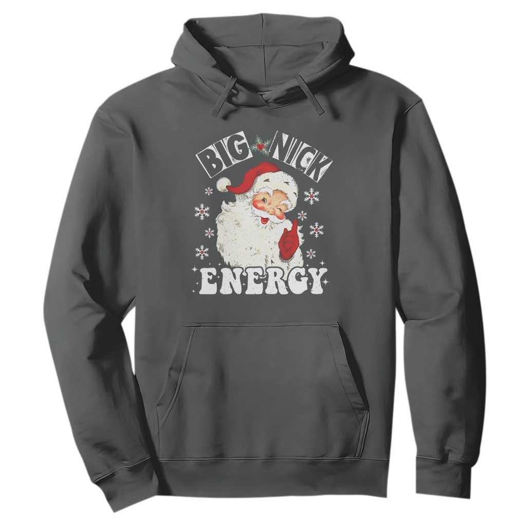 Christmas Santa Hoodie Big Nick Energy TS10 Dark Heather Print Your Wear