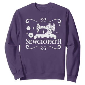 Sewing Lover Sweatshirt Sewciopath Quilter Gift TS10 Purple Print Your Wear