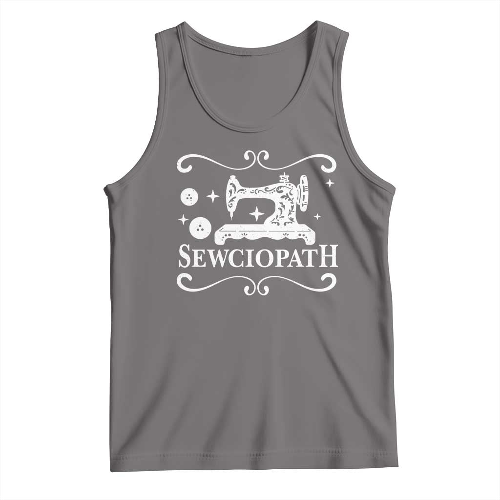 Sewing Lover Tank Top Sewciopath Quilter Gift TS10 Deep Heather Print Your Wear