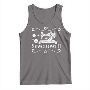 Sewing Lover Tank Top Sewciopath Quilter Gift TS10 Deep Heather Print Your Wear