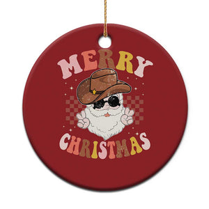 Cowboy Christmas Ornament Vintage 90s Western Groovy Santa Claus Xmas Vibes TS10 Print Your Wear