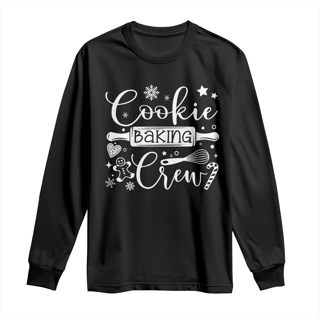 Family Baking Team Long Sleeve Shirt Funny Cookie Christmas Cookie Baking Crew TS10 Black Print Your Wear