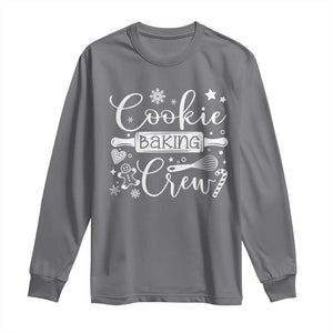 Family Baking Team Long Sleeve Shirt Funny Cookie Christmas Cookie Baking Crew TS10 Charcoal Print Your Wear