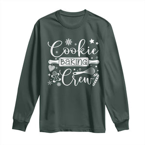 Family Baking Team Long Sleeve Shirt Funny Cookie Christmas Cookie Baking Crew TS10 Dark Forest Green Print Your Wear