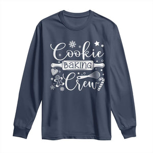 Family Baking Team Long Sleeve Shirt Funny Cookie Christmas Cookie Baking Crew TS10 Navy Print Your Wear