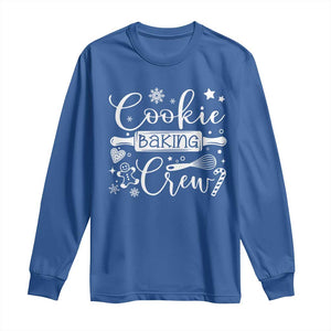 Family Baking Team Long Sleeve Shirt Funny Cookie Christmas Cookie Baking Crew TS10 Royal Blue Print Your Wear