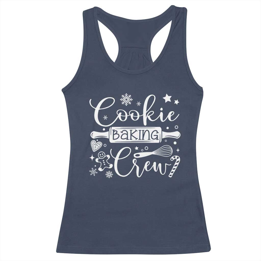 Family Baking Team Racerback Tank Top Funny Cookie Christmas Cookie Baking Crew TS10 Navy Print Your Wear