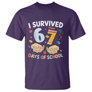 I Survived 67 Days of School Funny Six Seven Meme T Shirt TS10 Purple Print Your Wear