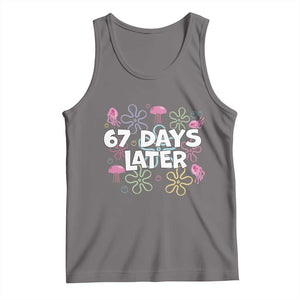 67 Days Later Tank Top Funny Six Seven 6 7 Meme Gen Alpha Slang Teacher Student TS10 Deep Heather Print Your Wear