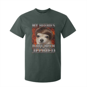 Chihuahua Funny Meme T Shirt For Kid My Heebies Have Been Jeebied Bootleg TS10 Dark Forest Green Print Your Wear