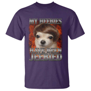Chihuahua Funny Meme T Shirt My Heebies Have Been Jeebied Bootleg TS10 Purple Print Your Wear