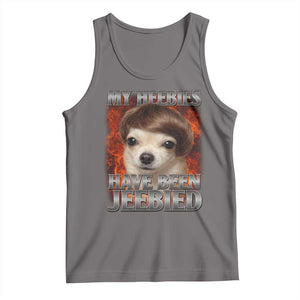 Chihuahua Funny Meme Tank Top My Heebies Have Been Jeebied Bootleg TS10 Deep Heather Print Your Wear