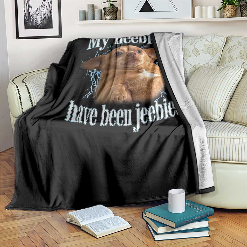 Funny Chihuahua Meme Throw Blanket My Heebies Have Been Jeebied Bootleg TS10 Print Your Wear