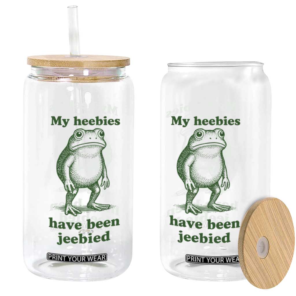 Funny Frog Glass Can My Heebies Have Been Jeebied Weirdcore Meme TS10 Print Your Wear