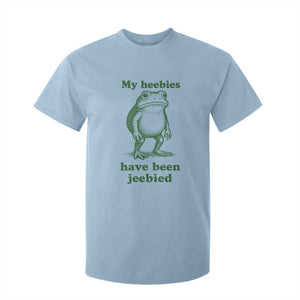 Funny Frog T Shirt For Kid My Heebies Have Been Jeebied Weirdcore Meme TS10 Light Blue Print Your Wear